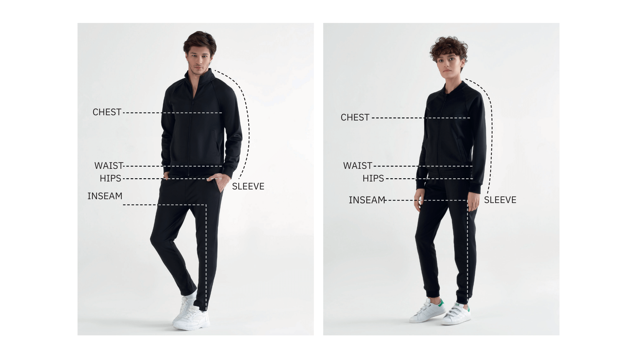 A woman and a man posing.