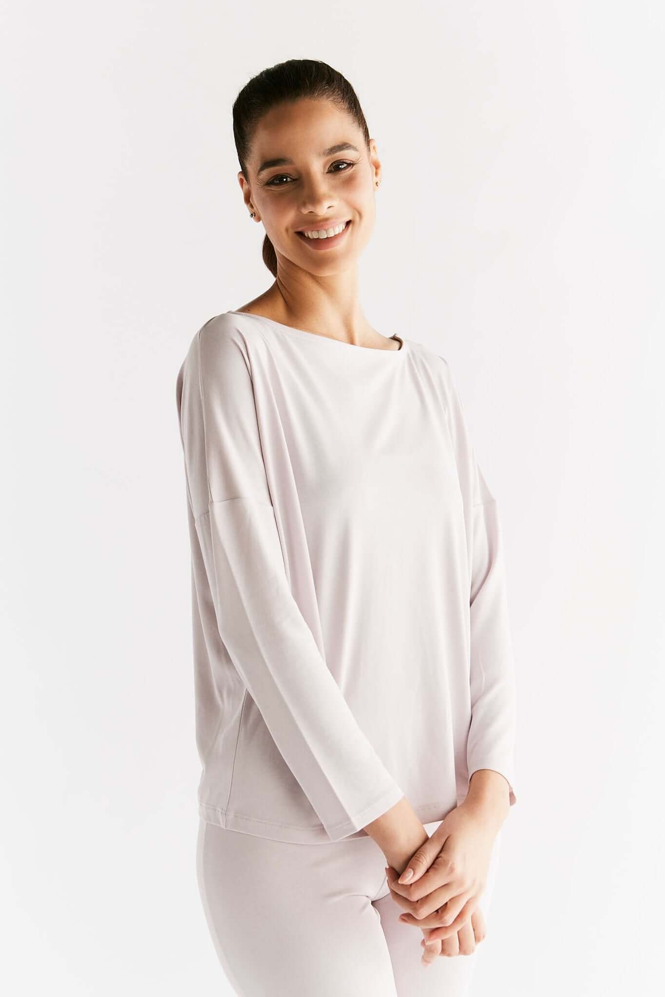 Sustainable Yoga Long-Sleeve Tee - Ecofriendly Blend T1111-25