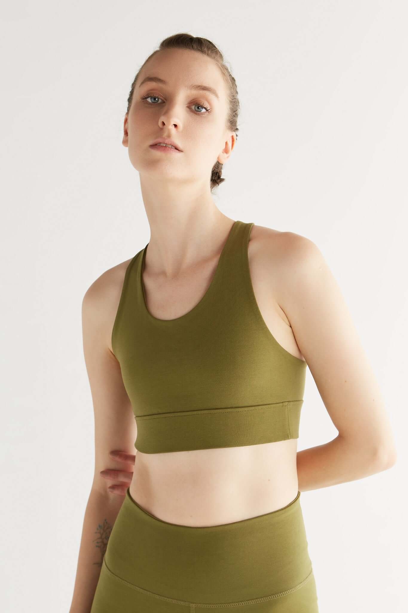 Organic Cotton Yoga Top for Eco-Friendly Comfort | True North Eco T1202-13