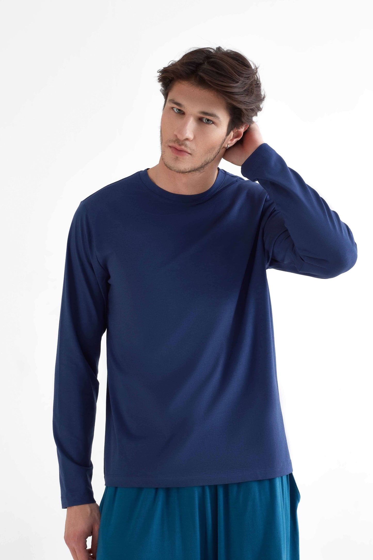 Organic Cotton Blended Men’s Long Sleeve Shirt – Sustainable, Stylish, Comfortable T2110-03