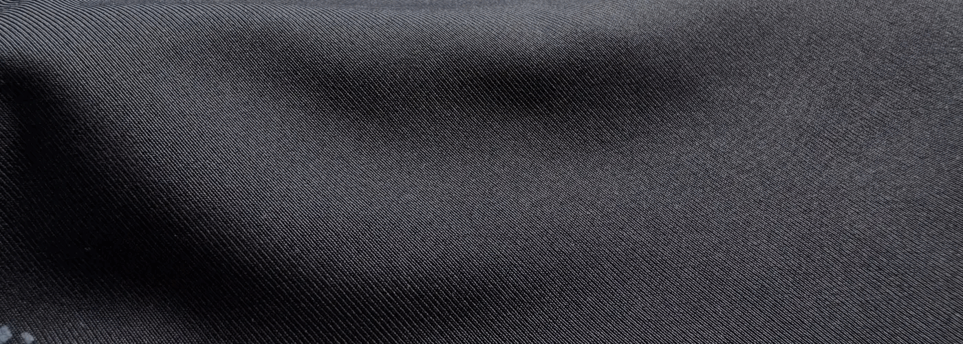 A black leggings fabric.